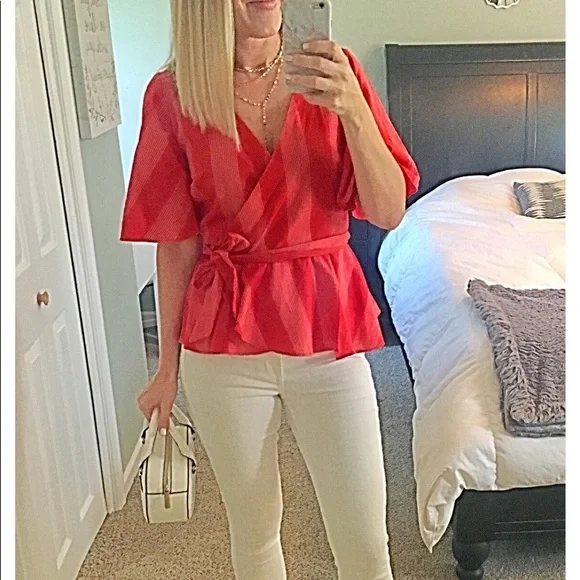 Loft Cotton Wrap Blouse - Picture 5 of 8